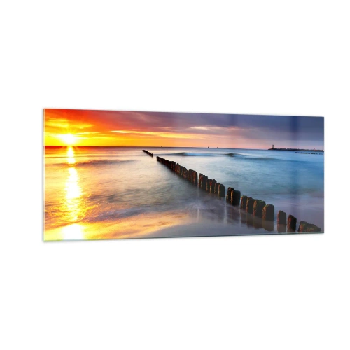 Obraz na szkle - Posłuchaj ciszy - 100x40 cm