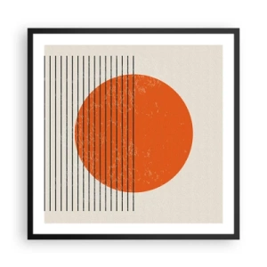 Plakat w czarnej ramie - Zawsze słońce - 60x60 cm