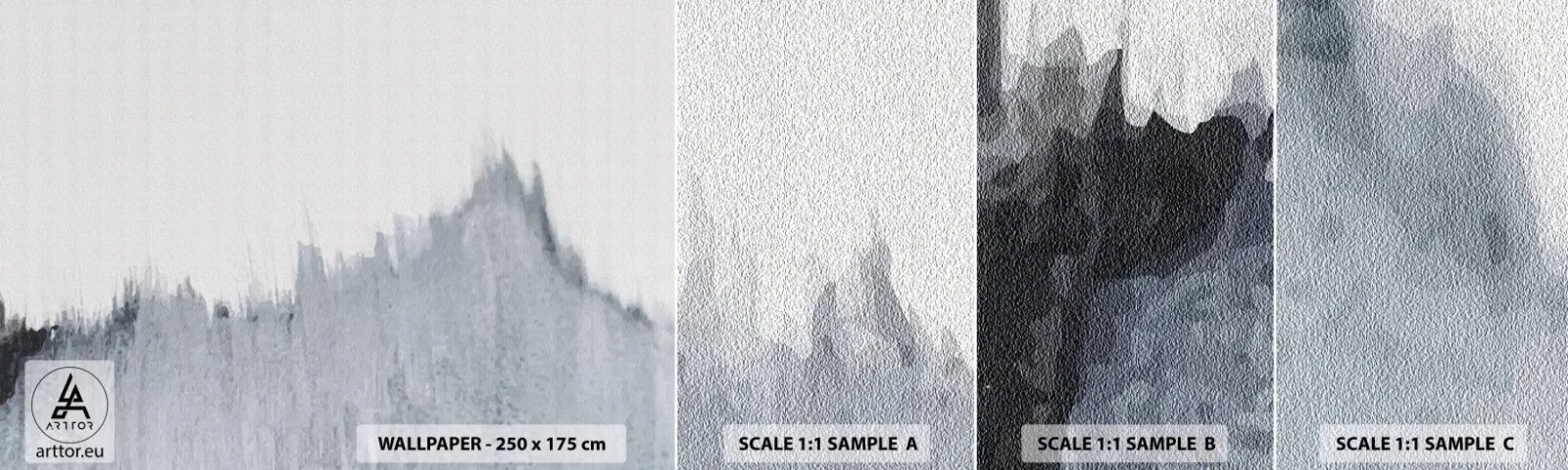 Fototapeta Próbka Standard Eco - Tajemniczy zapis - Minimalizm, Sztuka, Rozmycie - 100x30 cm
