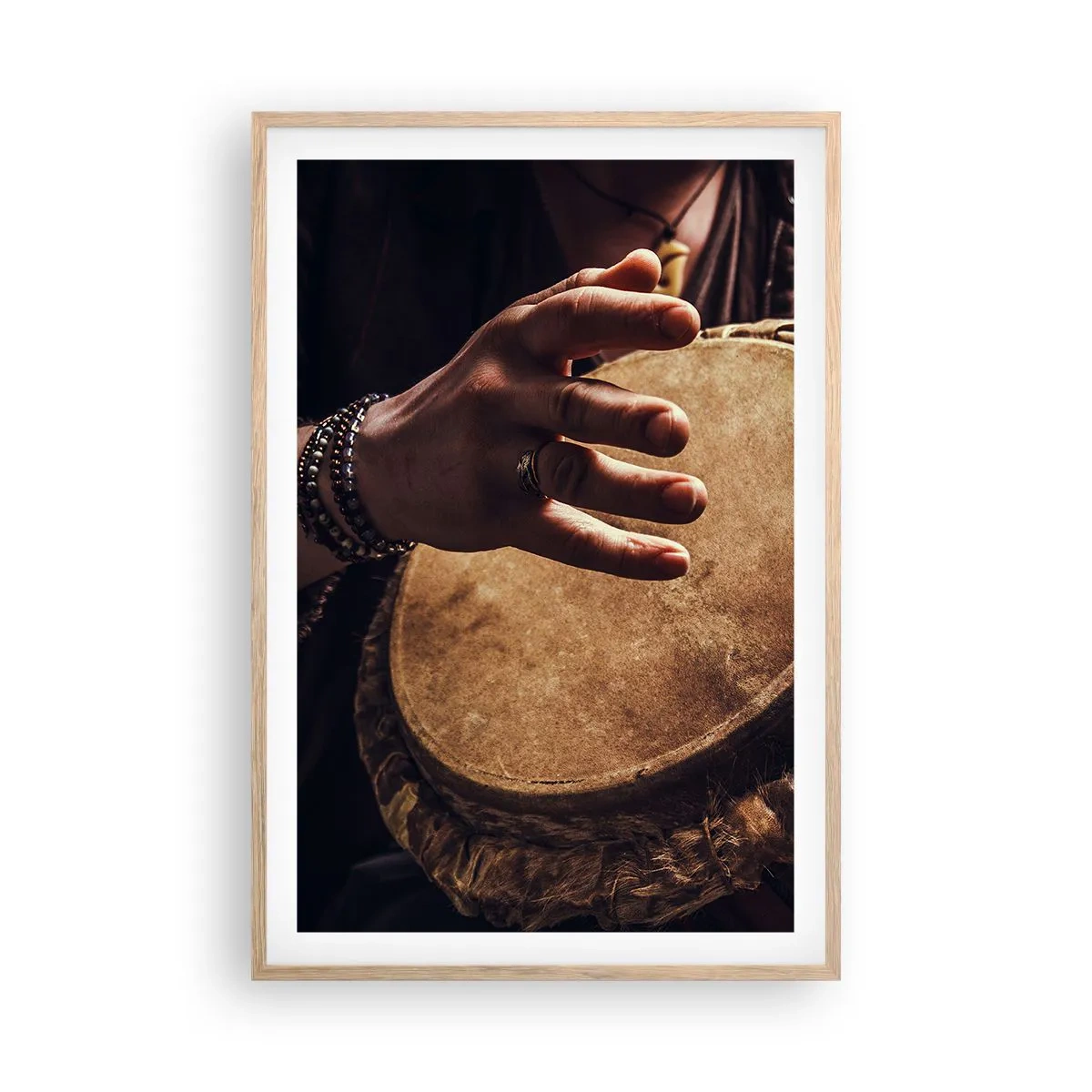 Plakat w ramie jasny dąb - W rytmie serca - 61x91 cm