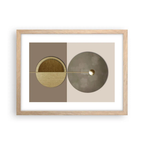 Plakat w ramie jasny dąb - Doskonała równowaga - 40x30 cm