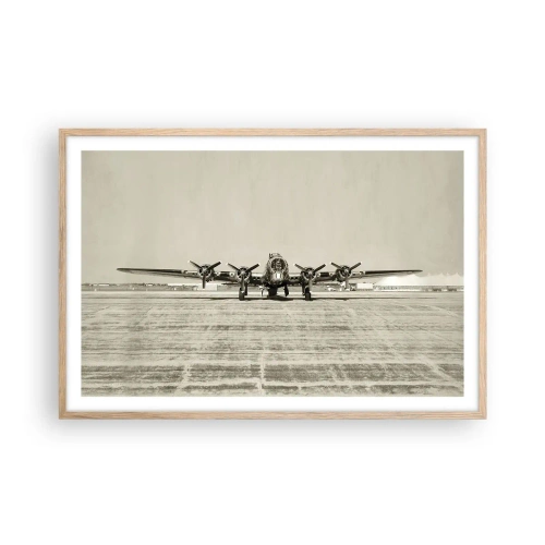 Plakat w ramie jasny dąb - Jak zawsze gotowy - 91x61 cm