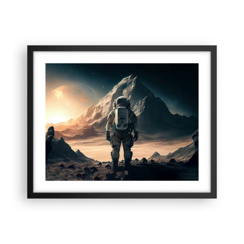 Plakat w czarnej ramie - Nowe wyzwanie - 50x40 cm