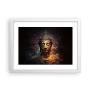 Plakat w białej ramie - Duchowa równowaga - 40x30 cm