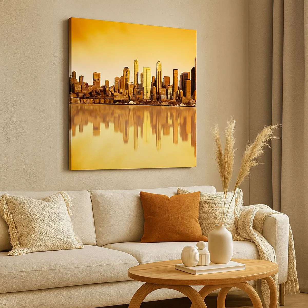 Obraz na płótnie - Cisza metropolii - 30x30 cm