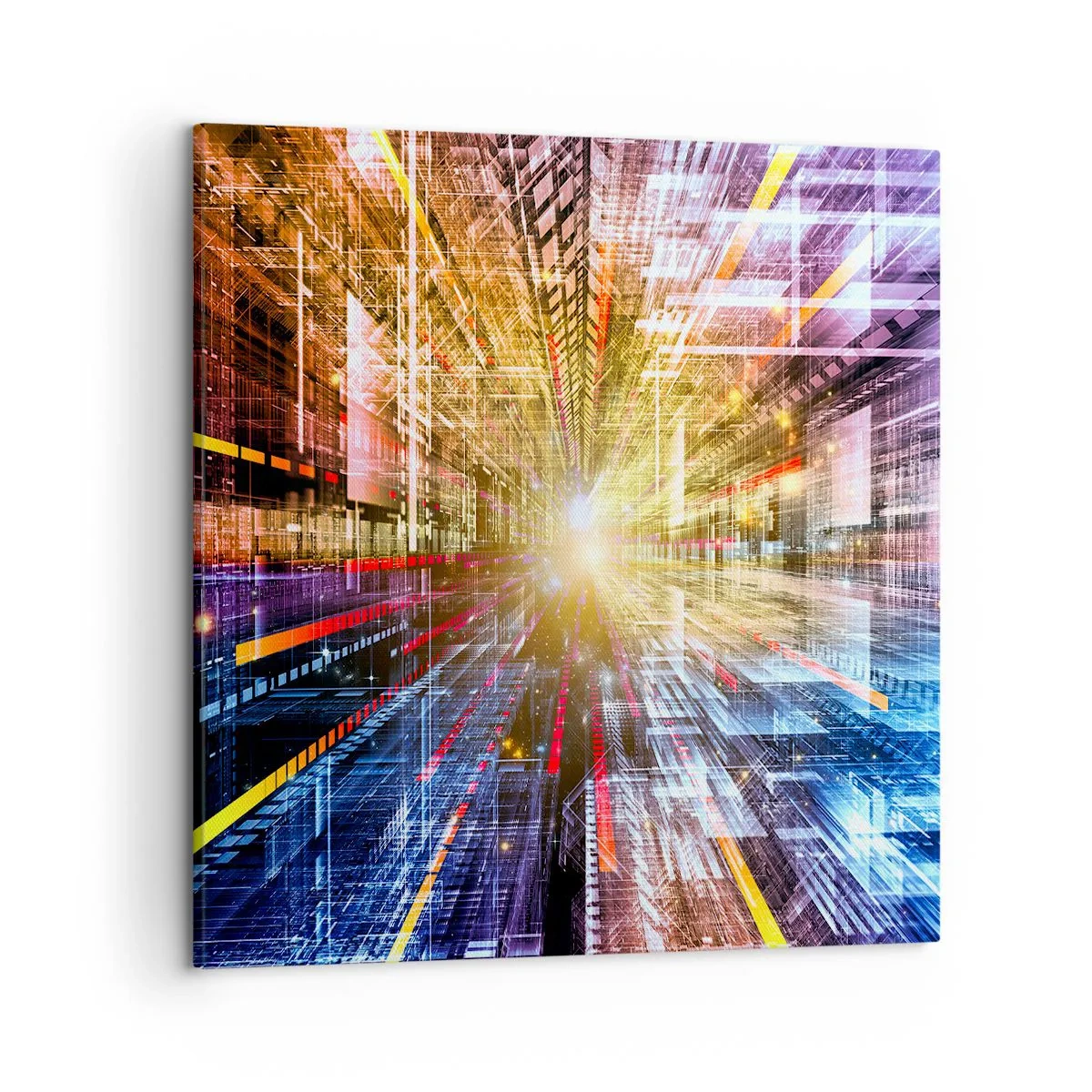 Obraz na płótnie - Świetlny korytarz - 50x50 cm