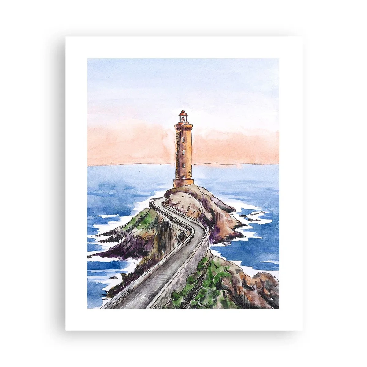 Plakat - Zwrócona ku morzu - 40x50 cm