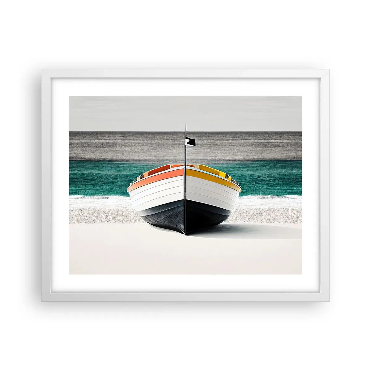 Plakat w białej ramie - Na swoim miejscu - 50x40 cm