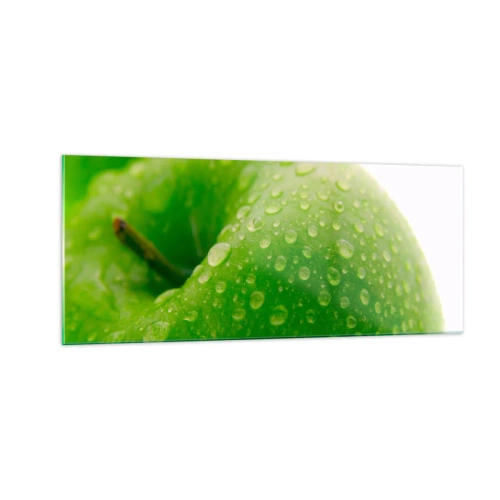 Obraz na szkle - Zielona chłodna świeżość - 100x40 cm