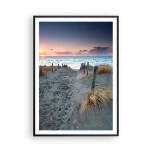 Plakat w czarnej ramie - Rozlałeś tęczę blasków promienistą… - 70x100 cm