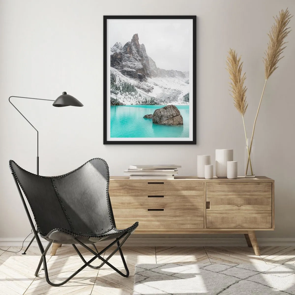 Plakat w czarnej ramie - Na straży - 30x40 cm