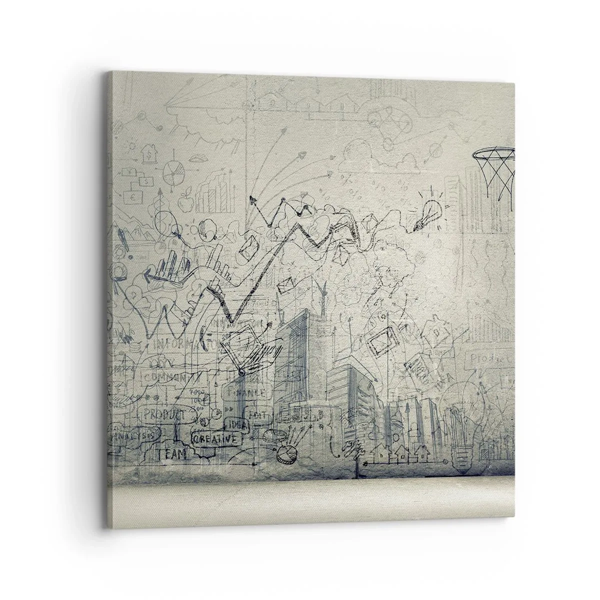 Obraz na płótnie - Moje wspaniałe miejskie życie - 70x70 cm