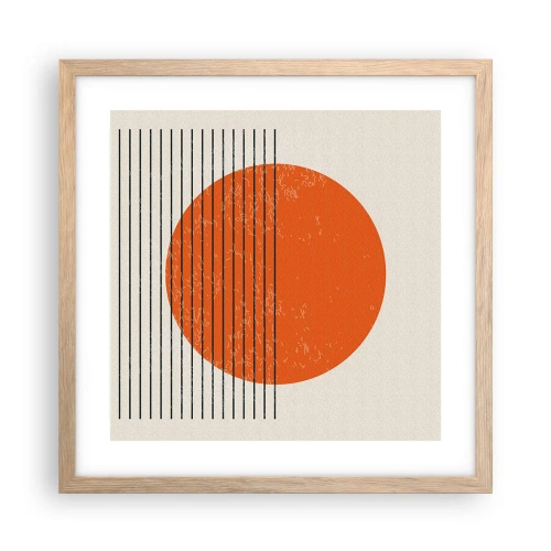 Plakat w ramie jasny dąb - Zawsze słońce - 40x40 cm