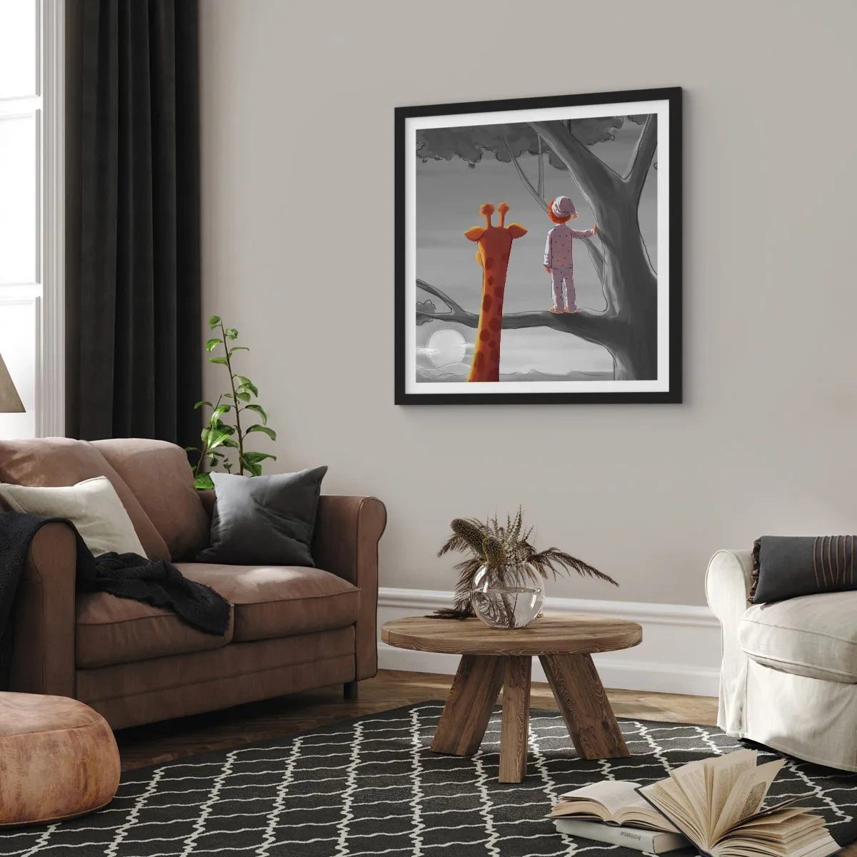 Plakat w czarnej ramie - To się naprawdę dzieje - 60x60 cm