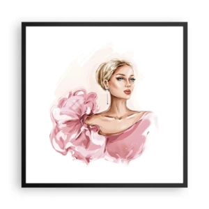 Plakat w czarnej ramie - Jak  malowana… - 60x60 cm