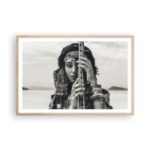 Plakat w ramie jasny dąb - Sama muzyka orientu - 91x61 cm