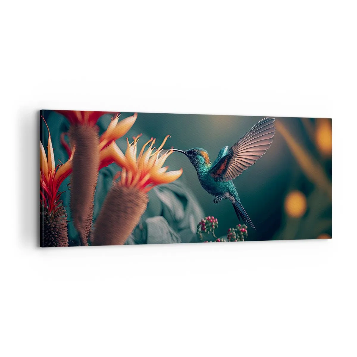 Obraz na płótnie - naprawdę barwne życie - 100x40 cm