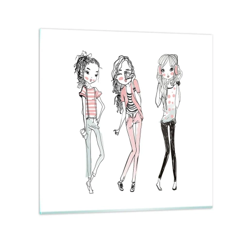 Obraz na szkle - Będzie, będzie zabawa - 70x70 cm