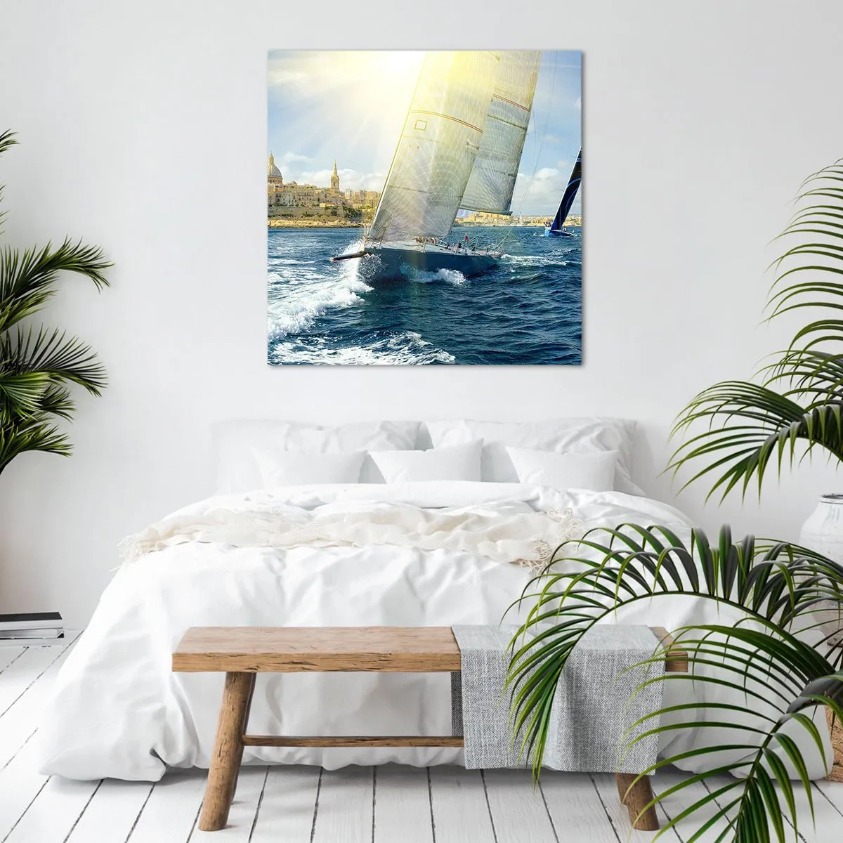 Obraz na płótnie - Pora opuścić miasto - 40x40 cm