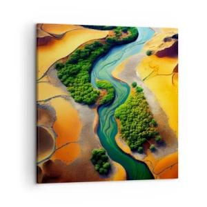 Obraz na płótnie - Życiodajna rzeka - 50x50 cm