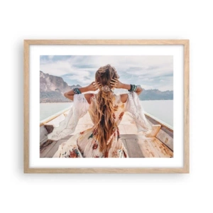 Plakat w ramie jasny dąb - W drodze ku szczęściu - 50x40 cm