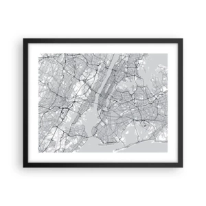 Plakat w czarnej ramie - Anatomia metropolii - 50x40 cm
