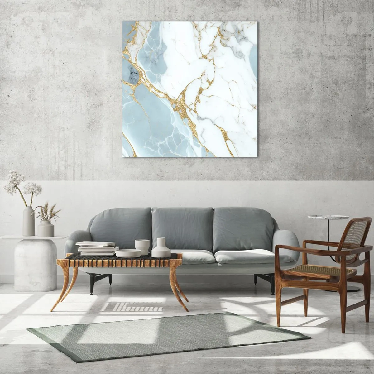 Obraz na szkle - Bogactwo kamienia - 60x60 cm