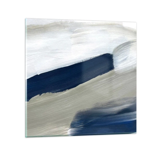 Obraz na szkle - Spotkanie z bielą - 50x50 cm