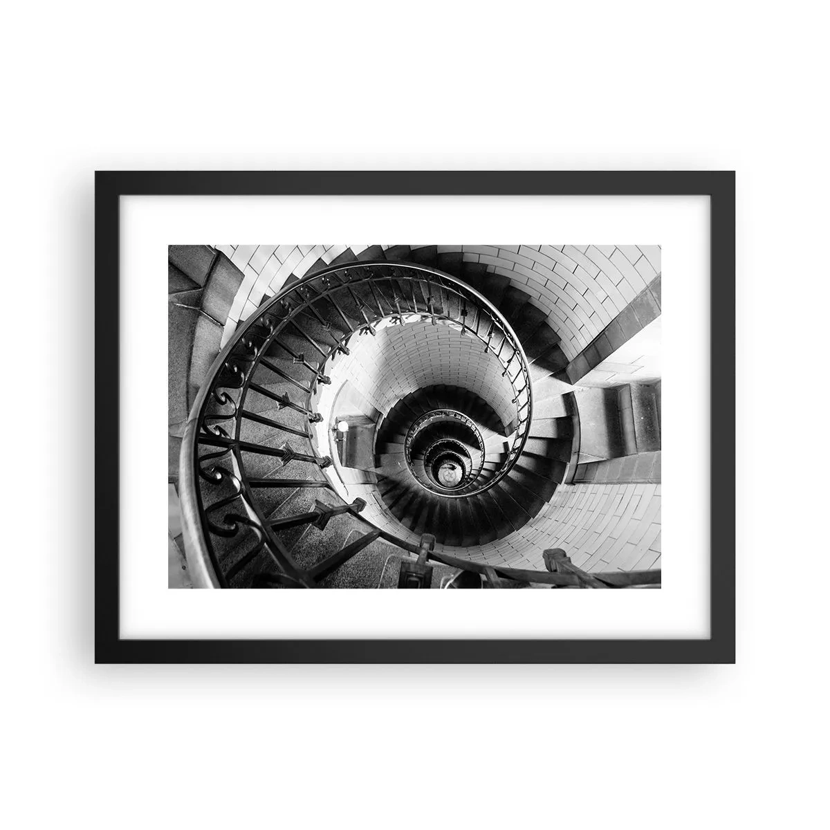 Plakat w czarnej ramie - Wyżej i wyżej - 40x30 cm
