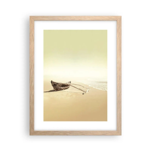 Plakat w ramie jasny dąb - Wspomnienie mórz południowych - 30x40 cm