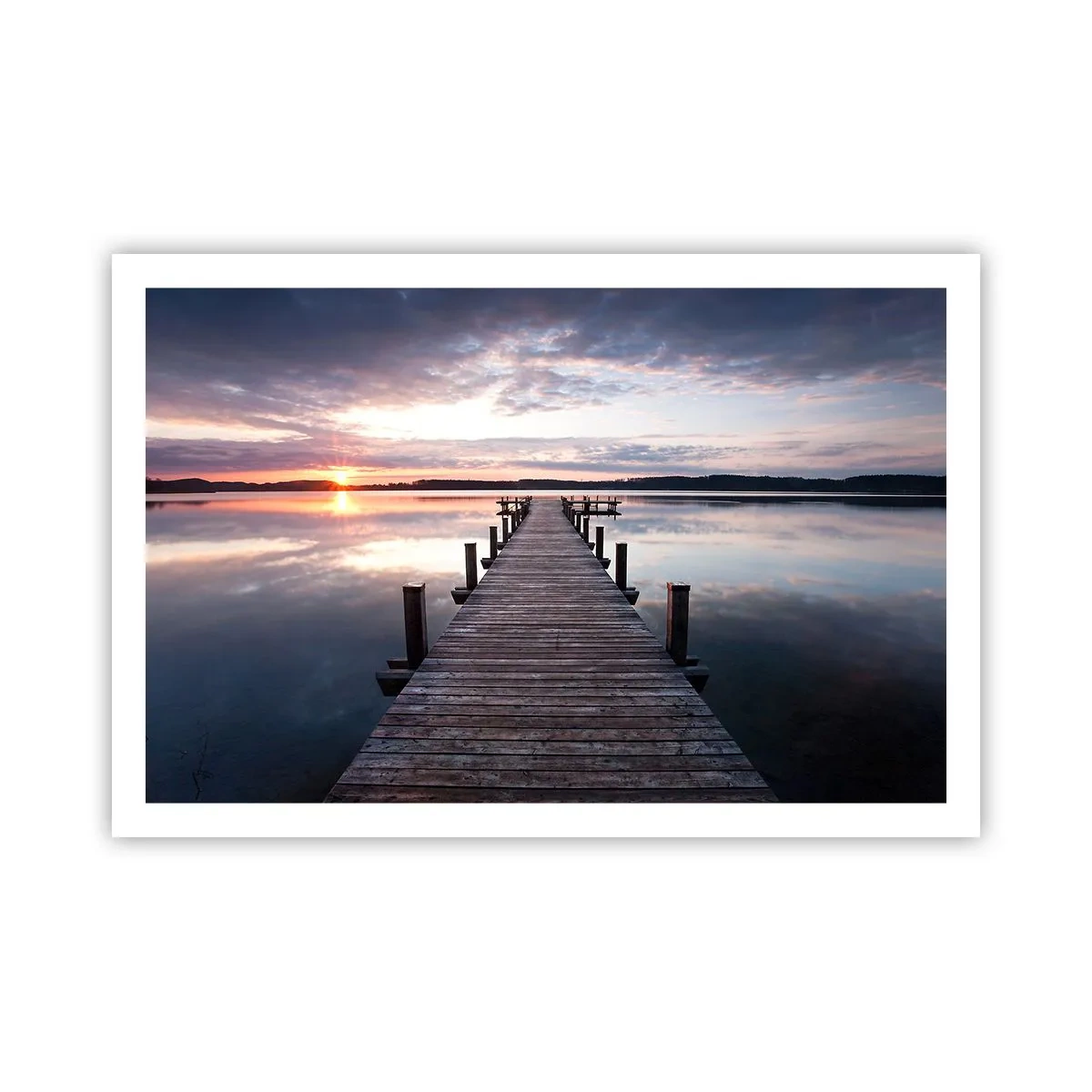 Plakat - Cicha granica dnia i nocy - 91x61 cm