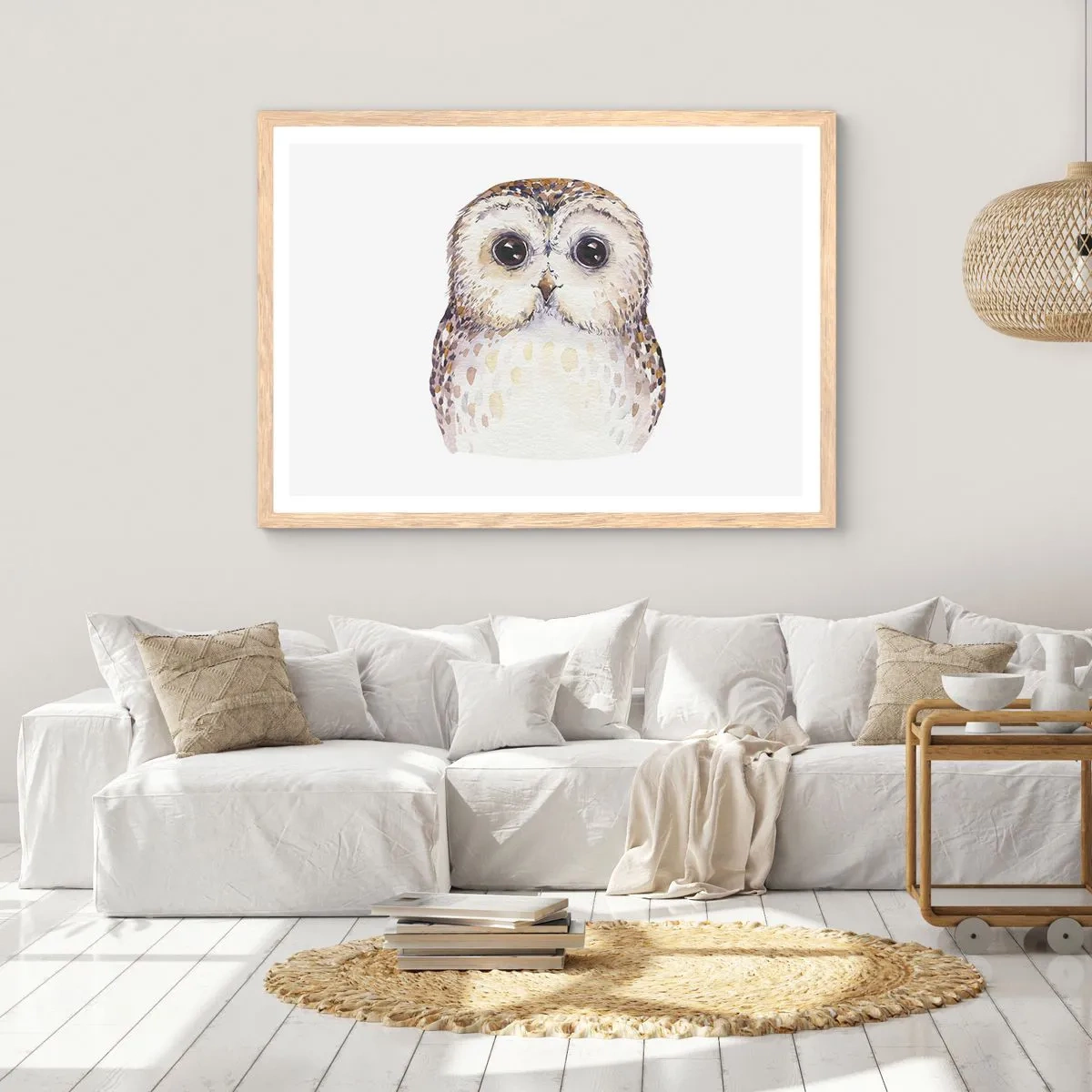 Plakat w ramie jasny dąb - Spójrz mi w oczy - 40x30 cm