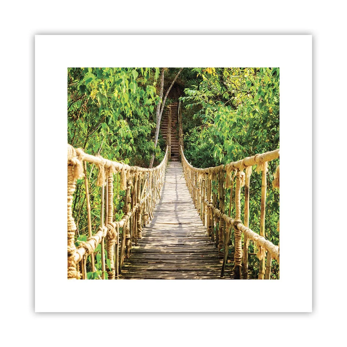 Plakat - Zawieszony w zieleni - 30x30 cm