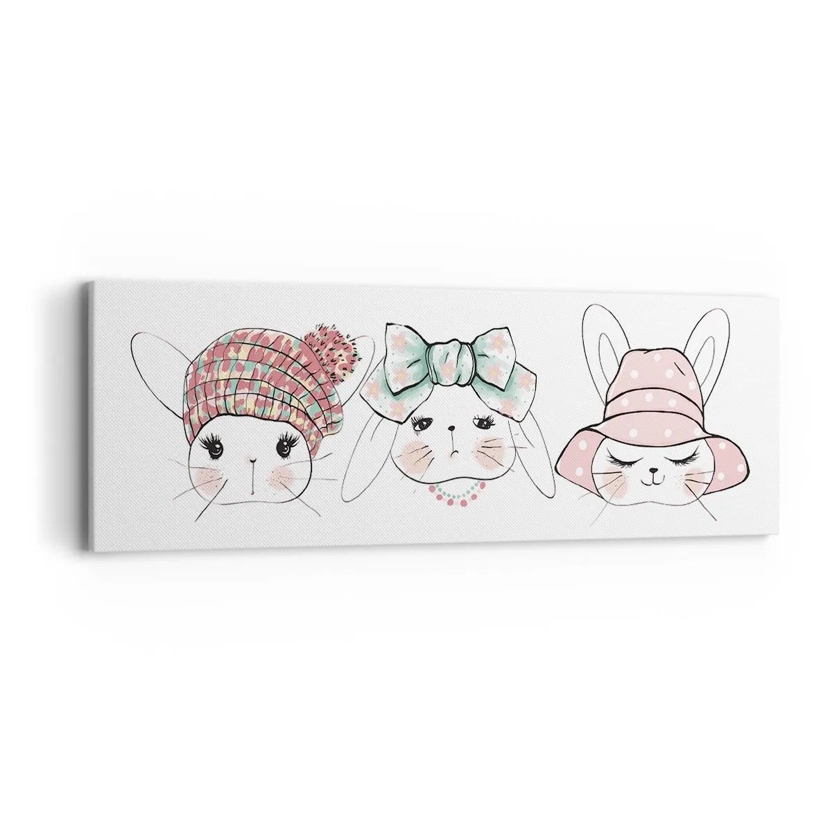 Obraz na płótnie - Zamyślona, smutna, zadowolona - 90x30 cm