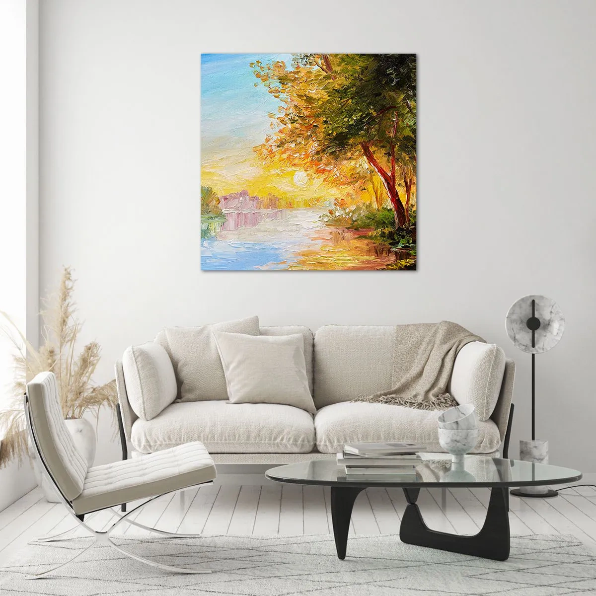 Obraz na szkle - Et in Arcadia ego - 40x40 cm