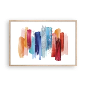 Plakat w ramie jasny dąb - W górę i w dół  - 91x61 cm