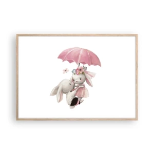 Plakat w ramie jasny dąb - To właśnie miłość - 100x70 cm