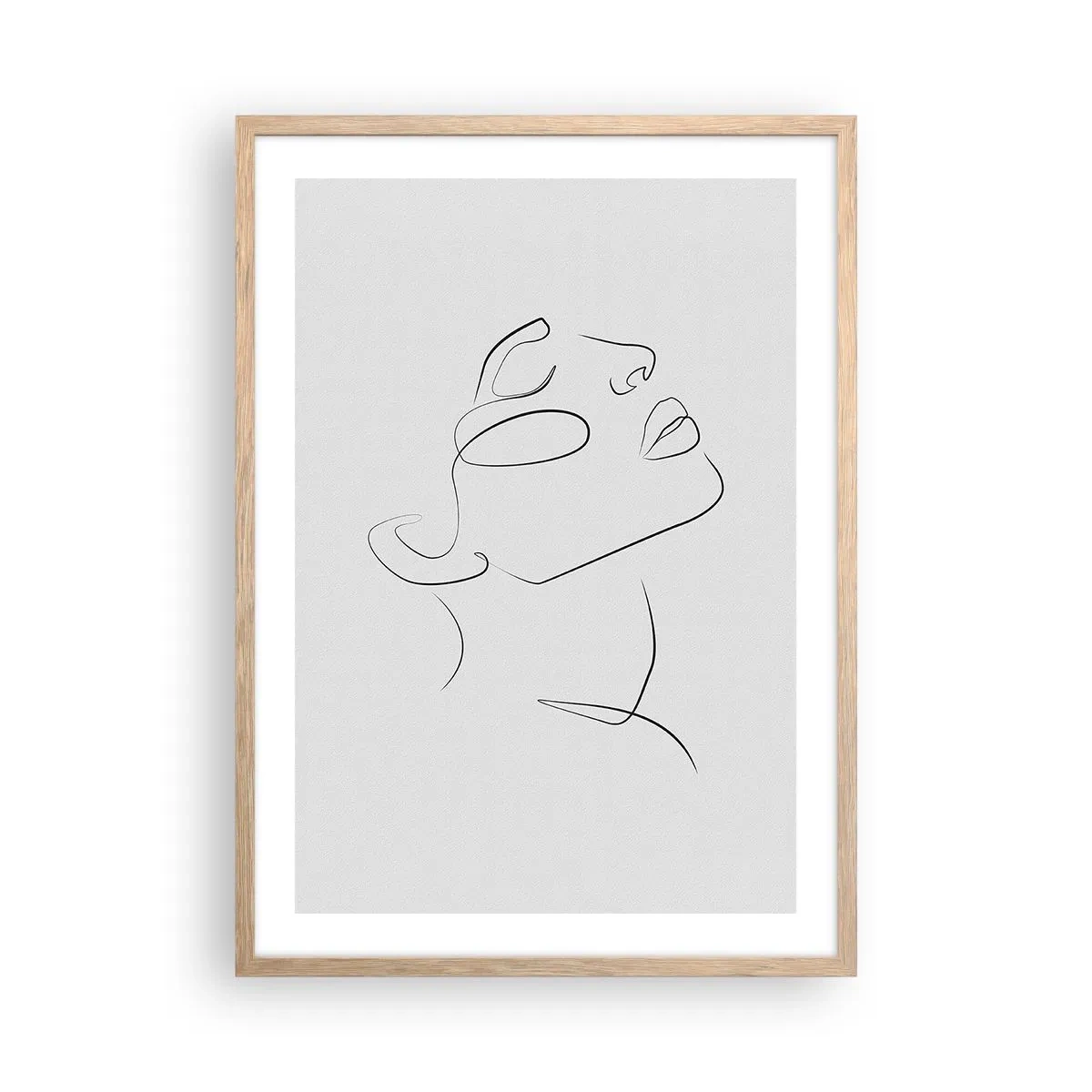 Plakat w ramie jasny dąb - Meandry marzenia - 50x70 cm
