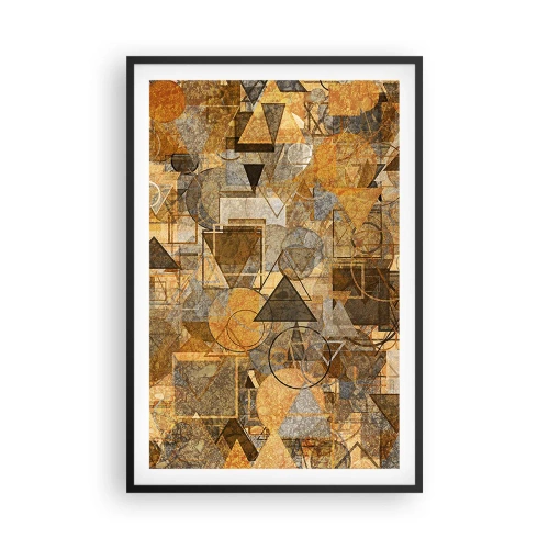 Plakat w czarnej ramie - Świat ujęty w formę - 61x91 cm