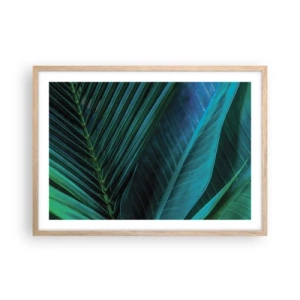 Plakat w ramie jasny dąb - Anatomia zieleni - 70x50 cm