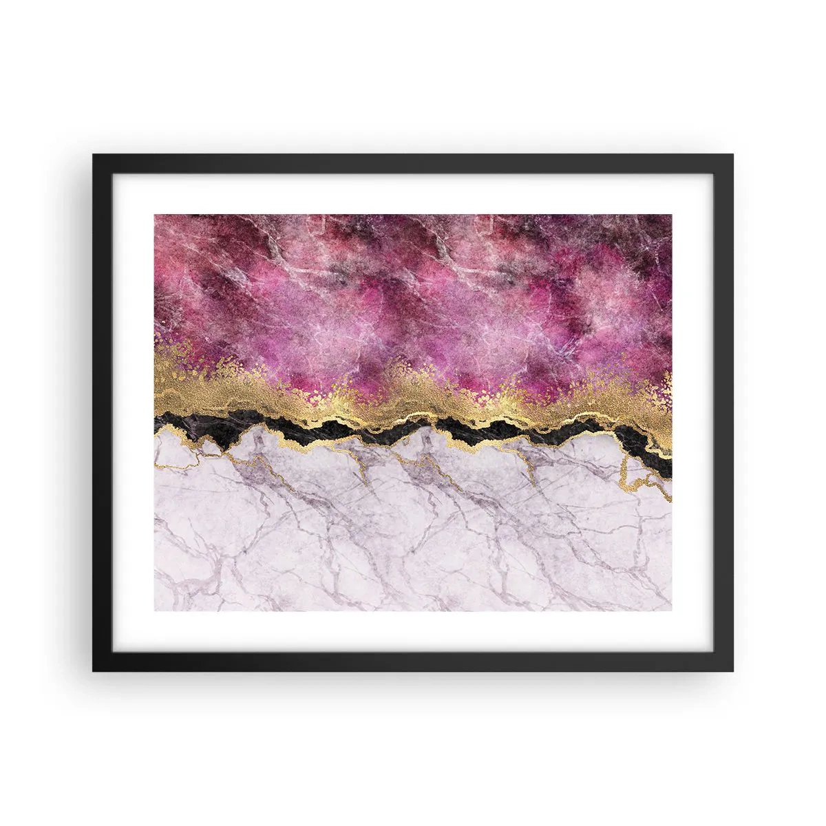 Plakat w czarnej ramie - Na granicy - 50x40 cm