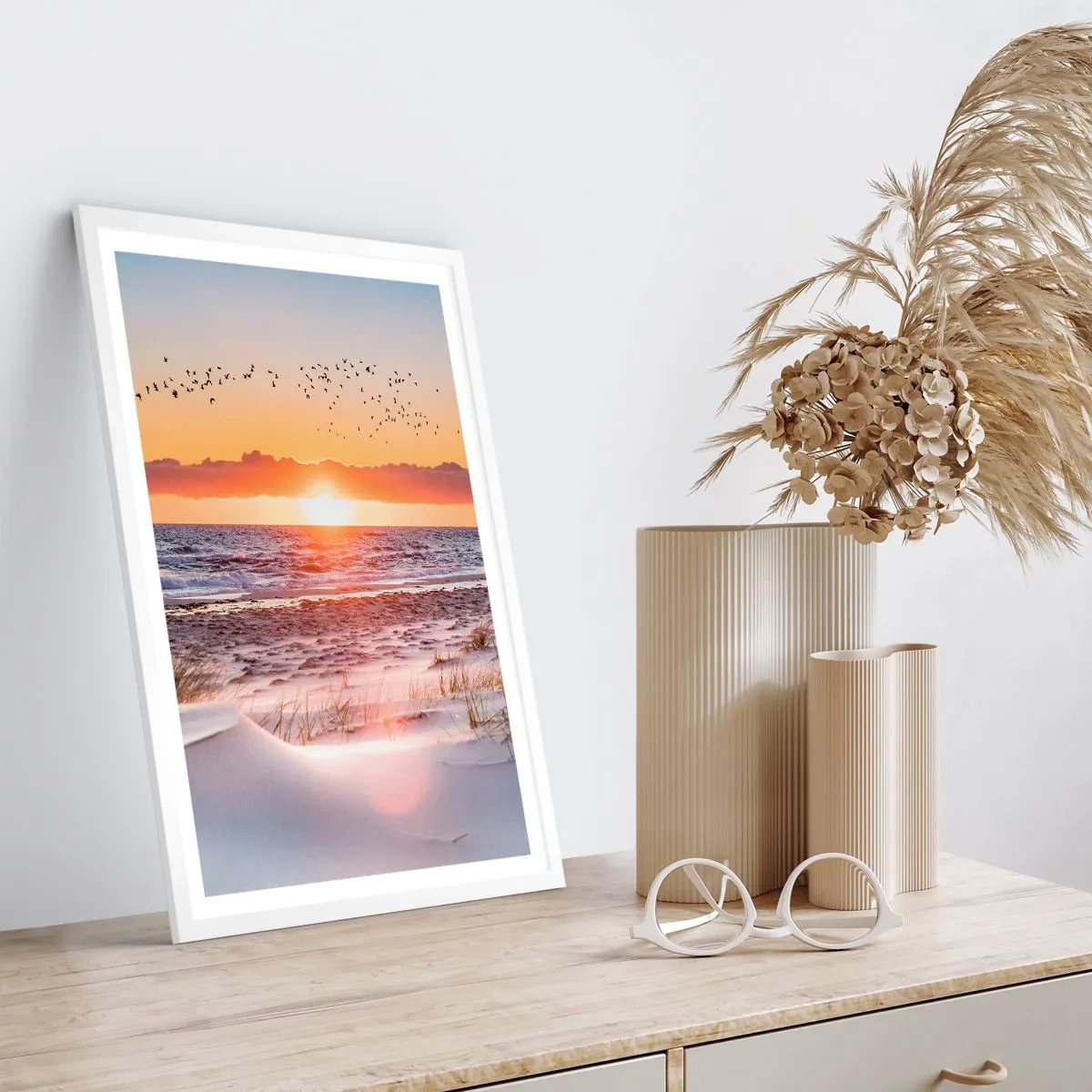 Plakat w białej ramie - Pejzaż horyzontalny - 50x70 cm