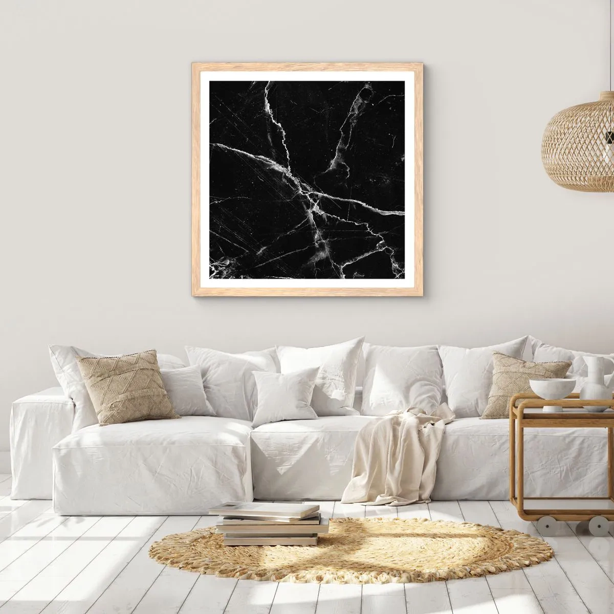 Plakat w ramie jasny dąb - Sekretne życie kamienia - 30x30 cm