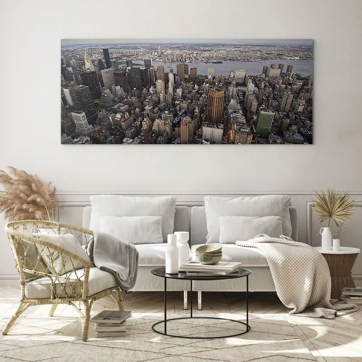 Obraz na szkle - Bijące serce naszych czasów - 90x30 cm
