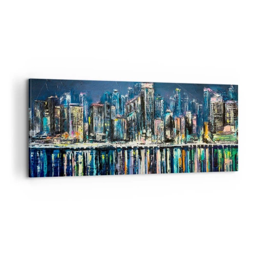 Obraz na płótnie - Kaskada swiateł - 100x40 cm