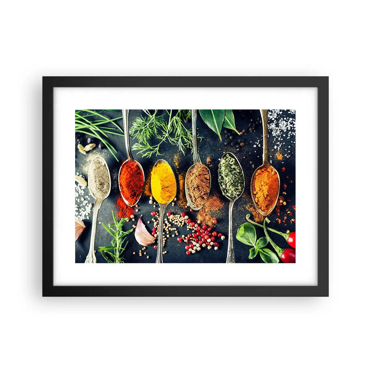 Plakat w czarnej ramie - Kulinarna magia - 40x30 cm