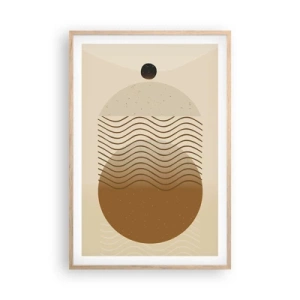 Plakat w ramie jasny dąb - O pochodzeniu figur geometrycznych - 61x91 cm