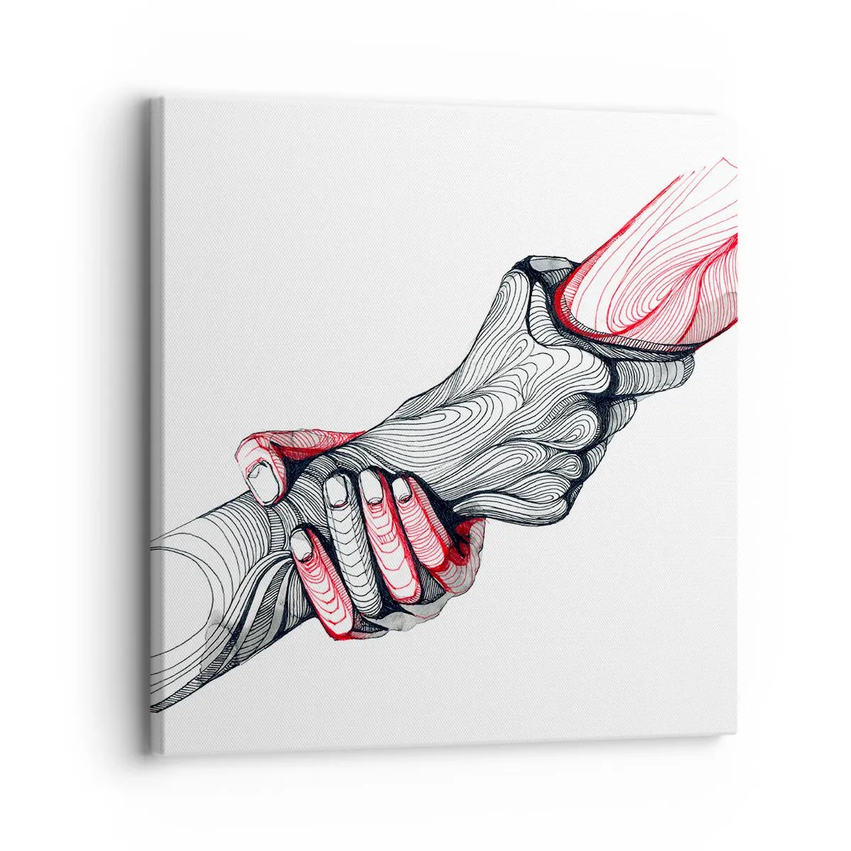 Obraz na płótnie - Jesteś w dobrych rękach - 30x30 cm