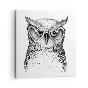 Obraz na płótnie - Mądrze i z miłością - 60x60 cm