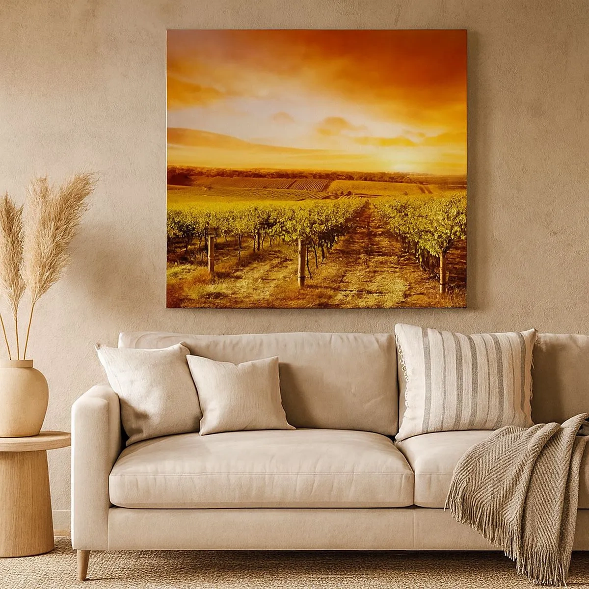 Obraz na płótnie - Delikatnie owocowe z nutą słońca - 30x30 cm